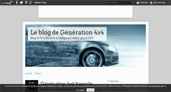 Desktop Screenshot of generation4x4.over-blog.com