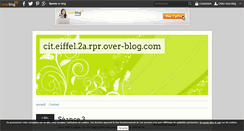Desktop Screenshot of cit.eiffel.2a.rpr.over-blog.com