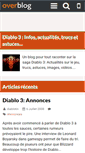 Mobile Screenshot of diablo3.over-blog.com