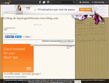 Tablet Screenshot of lepotagerlitteraire.over-blog.com