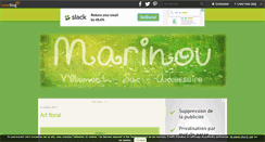 Desktop Screenshot of lacouturedemarinou.over-blog.com