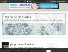 Tablet Screenshot of mariagedefleurs.over-blog.com