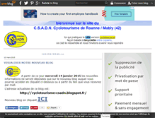 Tablet Screenshot of csadncyclotourismeroanne.over-blog.com