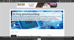 Desktop Screenshot of genetiqueblog.over-blog.com