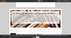 Desktop Screenshot of nousavonslaparolededieu.over-blog.com