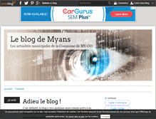 Tablet Screenshot of commune-myans.over-blog.fr
