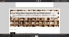 Desktop Screenshot of museslitterature.over-blog.com