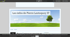 Desktop Screenshot of lesinfosdepierrelestoquoy37.over-blog.com