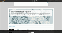 Desktop Screenshot of mademoisellejulie.over-blog.fr