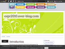 Tablet Screenshot of expr2010.over-blog.com