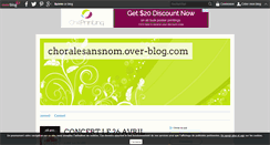 Desktop Screenshot of choralesansnom.over-blog.com