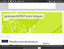 Tablet Screenshot of geminis141967.over-blog.es