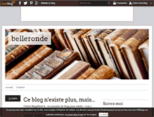 Tablet Screenshot of belleronde.over-blog.com