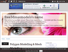 Tablet Screenshot of free3dmaxmodels.over-blog.com