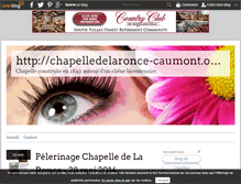 Tablet Screenshot of chapelledelaronce-caumont.over-blog.com