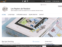 Tablet Screenshot of lespapiersdepandore.over-blog.com