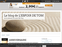 Tablet Screenshot of lespoir-de-tom.over-blog.com