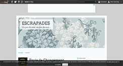 Desktop Screenshot of escrapades.over-blog.com