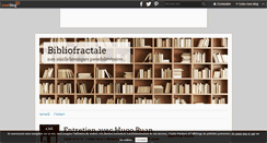 Desktop Screenshot of bibliofractale.over-blog.com