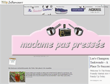 Tablet Screenshot of madamepaspressee.over-blog.com