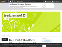 Tablet Screenshot of freddieware923.over-blog.com
