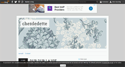 Desktop Screenshot of chezdedette.over-blog.com