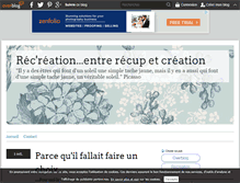 Tablet Screenshot of entrerecreation.over-blog.com