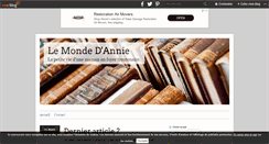 Desktop Screenshot of le.monde.d.annie.over-blog.com