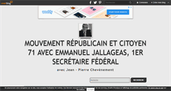 Desktop Screenshot of mouvementrepublicainetcitoyen71.over-blog.com