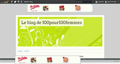 Desktop Screenshot of 100pour100femmes.over-blog.com