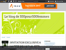 Tablet Screenshot of 100pour100femmes.over-blog.com