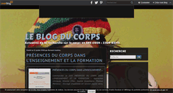 Desktop Screenshot of leblogducorps.over-blog.com