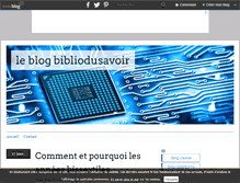 Tablet Screenshot of bibliodusavoir.over-blog.com