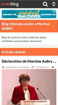 Mobile Screenshot of martineaubry-primaireslille.over-blog.com