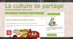 Desktop Screenshot of laculturesepartage.over-blog.com
