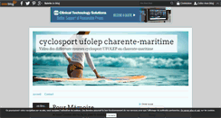 Desktop Screenshot of cyclosport.ufolep17.over-blog.com