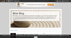 Desktop Screenshot of bebeblog.over-blog.com