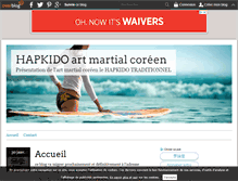 Tablet Screenshot of hapkido.over-blog.com