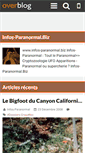 Mobile Screenshot of infos-paranormal.over-blog.fr