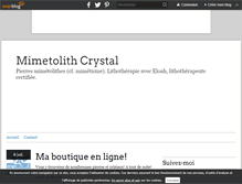 Tablet Screenshot of mimetolith.over-blog.com