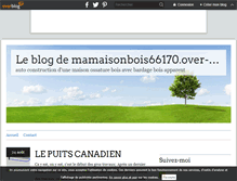 Tablet Screenshot of mamaisonbois66170.over-blog.com