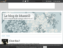 Tablet Screenshot of khanel3.over-blog.com