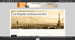 Desktop Screenshot of coulissesenfete.over-blog.com