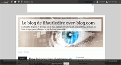 Desktop Screenshot of ilfautledire.over-blog.com