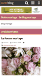 Mobile Screenshot of notre.mariage.over-blog.com