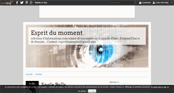 Desktop Screenshot of espritdumoment.over-blog.fr