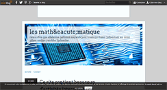 Desktop Screenshot of islamaths.over-blog.com