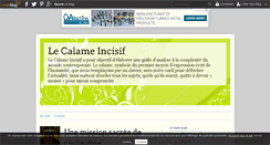 Desktop Screenshot of calame-incisif.over-blog.com