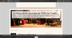 Desktop Screenshot of choralecarrieres.over-blog.com