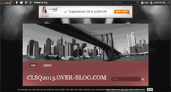 Desktop Screenshot of clsq2013.over-blog.com
